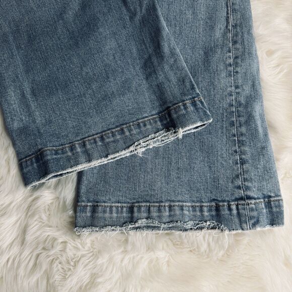 Y2K Gap Long And Lean Jeans 12 (32x31) Light Wash Blue Mid Rise Stretch Womens - Picture 7 of 10